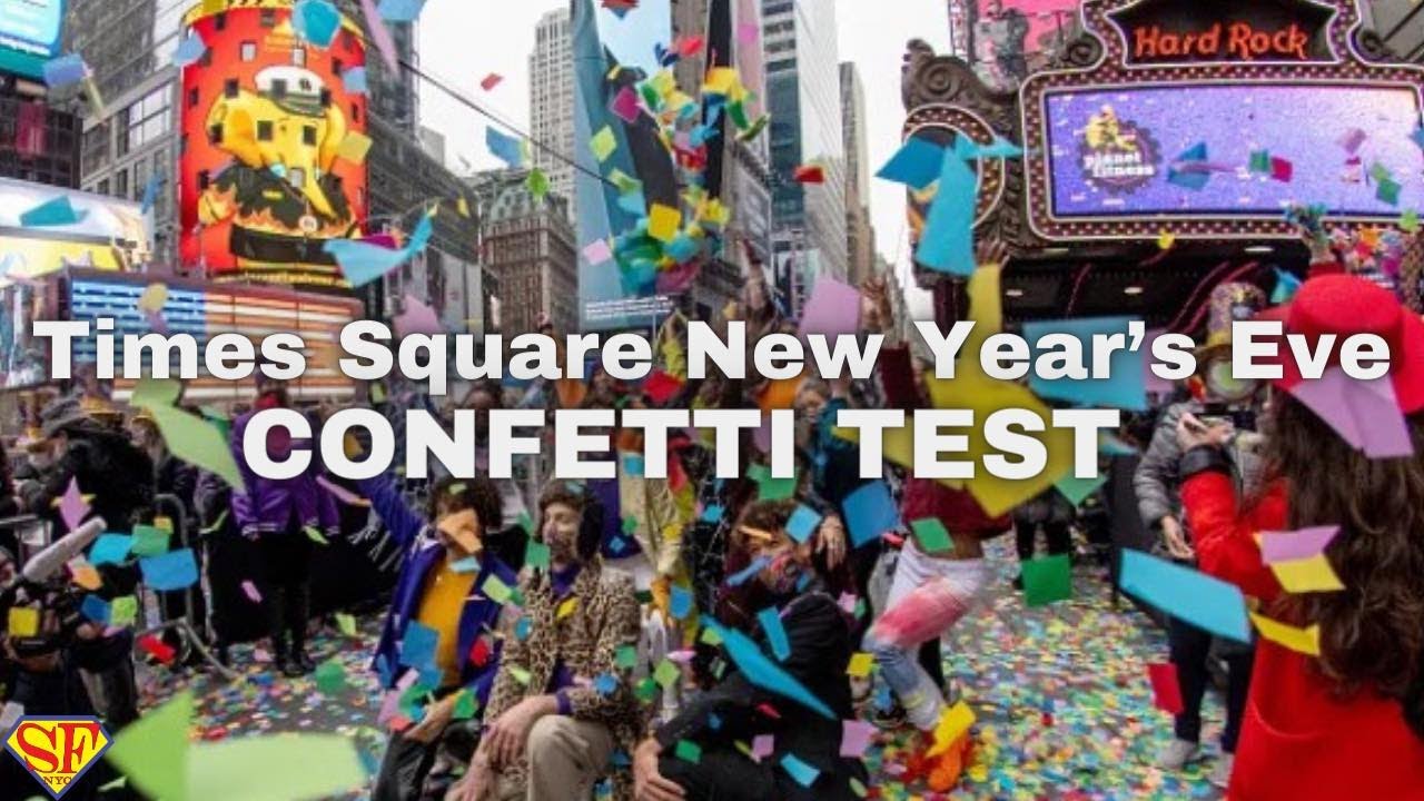 Times Square New Year's Eve Confetti Test 2024 / Fitness Test