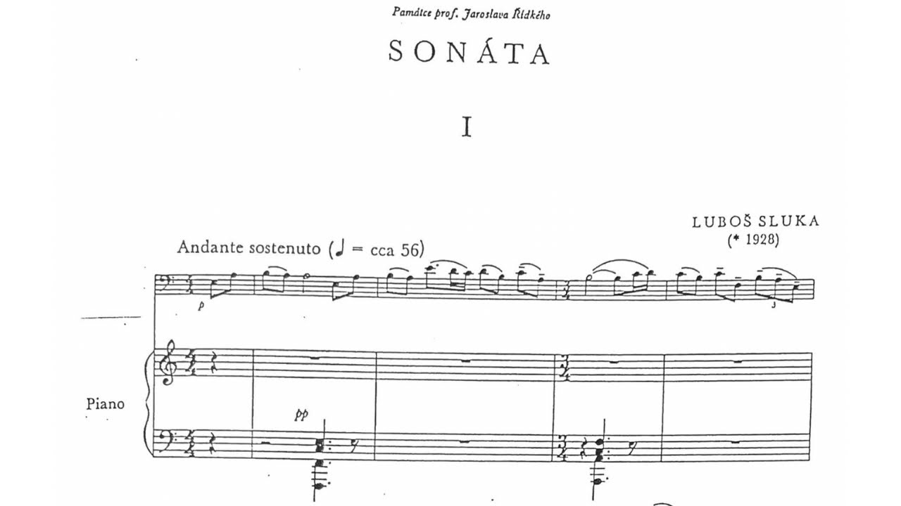 Luboš Sluka: Bassoon Sonata (1956)