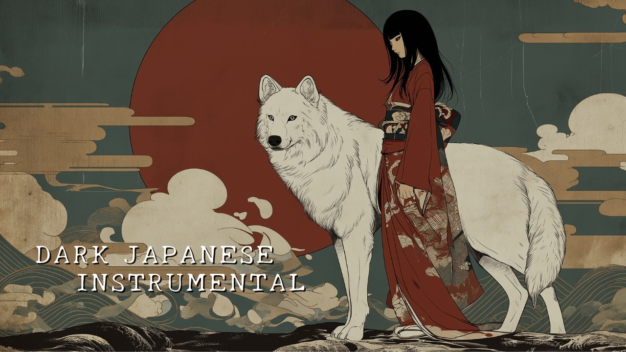 Dark Japanese Ambient | The White Wolf & the Crimson Maiden | 白狼と紅の巫女
