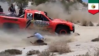 Spectator Survives Getting Smashed And Run Over In Baja 500