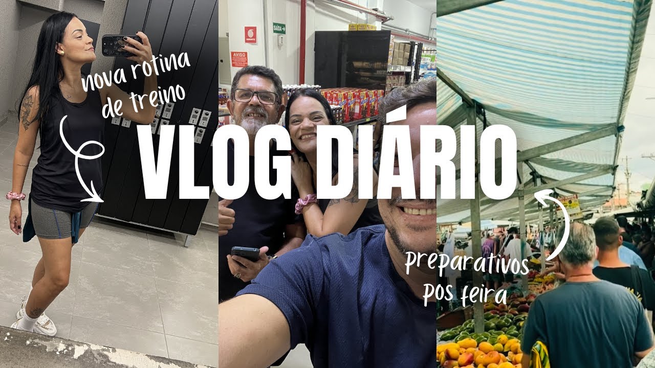 Novo Vlog: uma surpresa inesperada no mercado, muito treino 💪🏼 bate papo e organização pós Feira 🤗