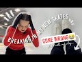 Breaking In My New Skates…Went SO Wrong😅| Skate With Me Vlog!