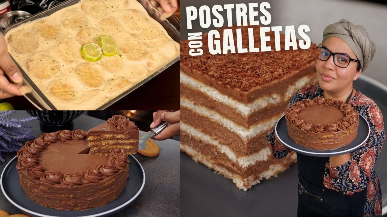 3 Postres fríos con galletas y sin horno