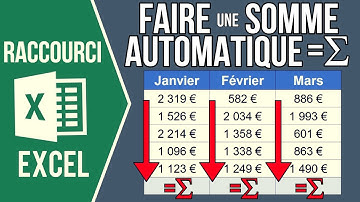 EXCEL - FAIRE UNE SOMME AUTOMATIQUE EN UN CLIC (Sur une seule colonne, plusieurs colonnes...)