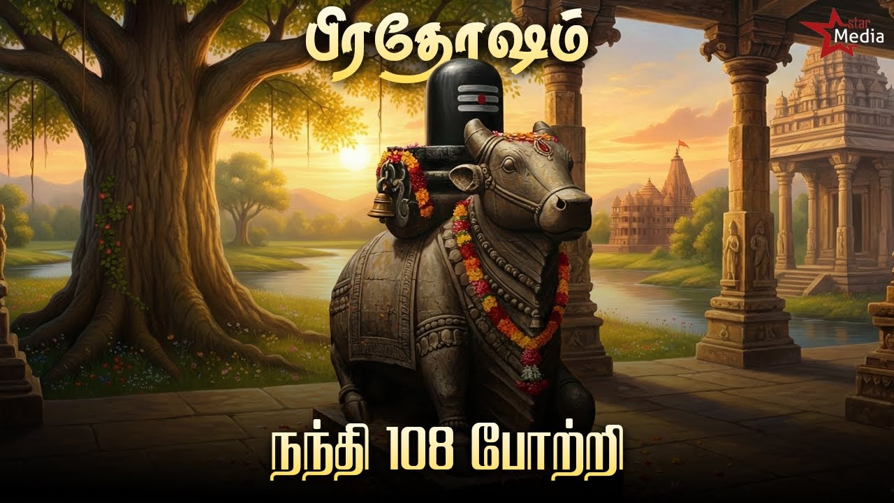 🙏 பிரதோஷம் | நந்தி 108 போற்றி | சிவபெருமான் அருள் பெறும் வழிபாடு | Star Media