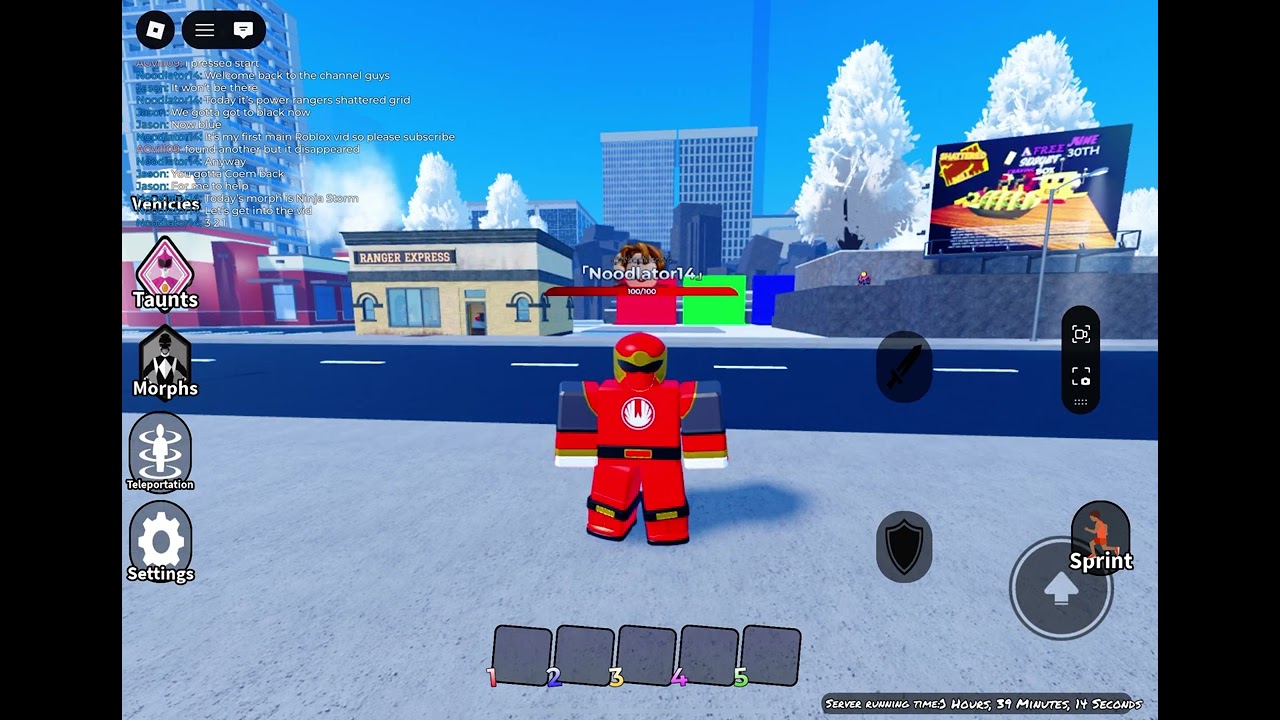 Power Rangers Shattered Grid Roblox Ninja Storm Morphs