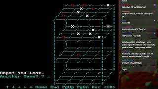 MS-DOS Crypt - Multilevel 3D Tic Tac Toe