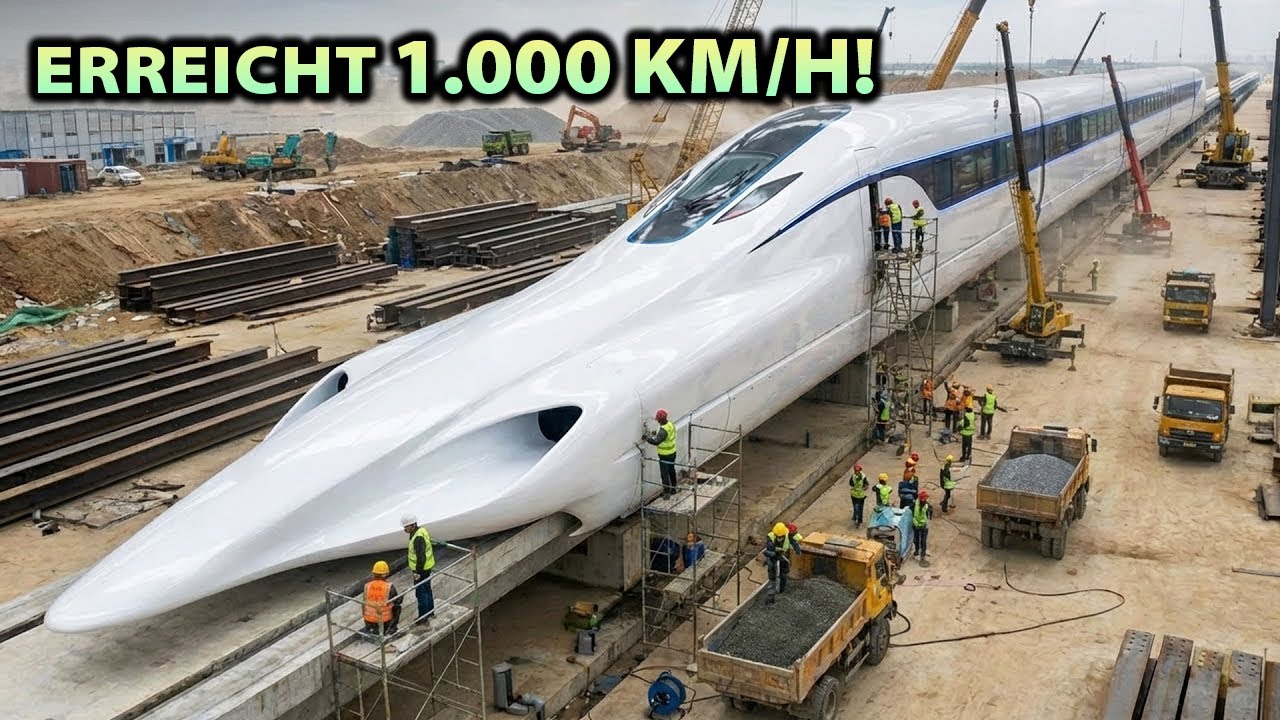 Der chinesische Hochgeschwindigkeitszug, der 1.000 km/h erreicht, wird die Welt schockieren!