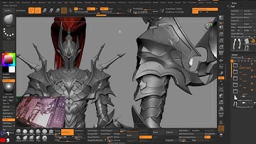 Solo Leveling: Igris character sculpting in zbrush PART-18 Arm detailing