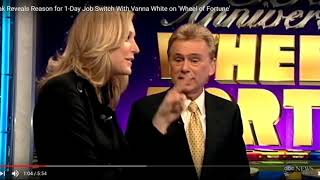 (1) Pat Sajak Reveals Reason for 1-Day Job Switch With Vanna White on 'Wheel of Fortune'