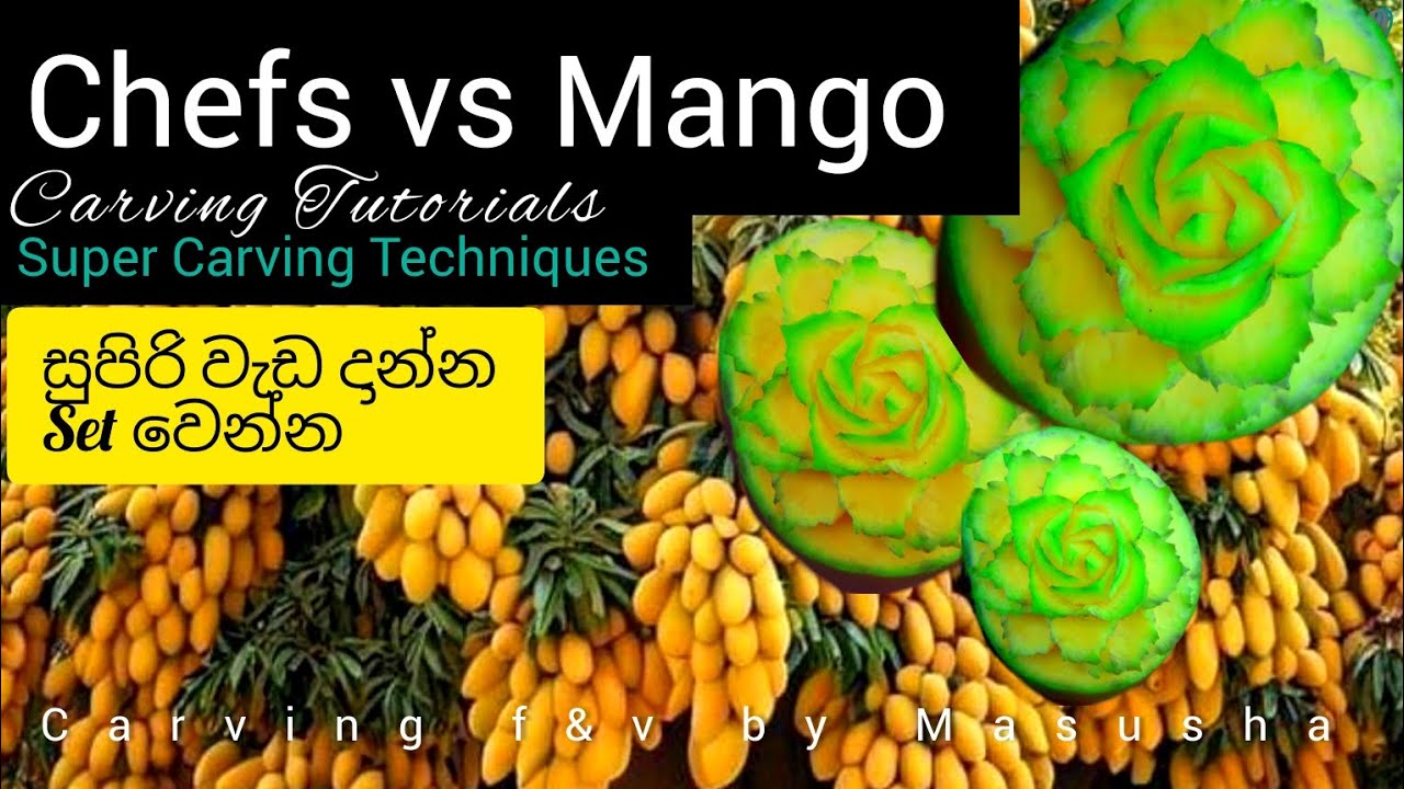 New style carve fruit very fast and beauty | Food carving | carving f&v