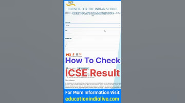 ICSE Result 2025 Kaise Dekhe ? How To Check ICSE Result 2025