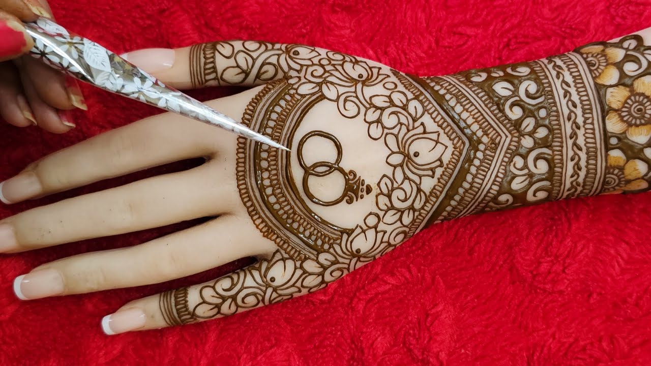 Wedding season special beautiful back hand mehndi/ bridal rings mehendi design/ Dulahan mehandi 2026