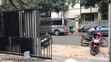 Cánh cổng trượt đóng mở từ xa qua remote