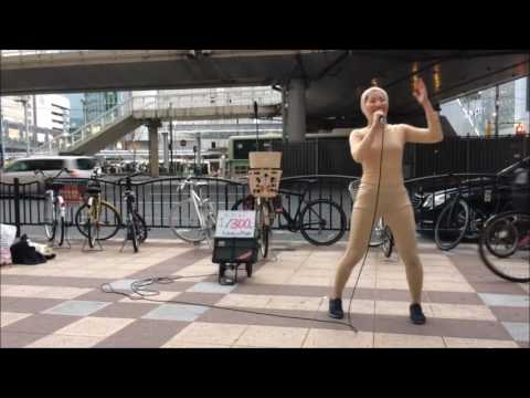 Chaki on the streets of Umeda