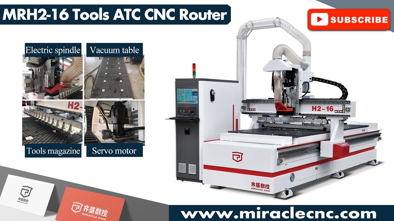 Miracle cnc high quality MRH2-16 tools Auto tool change cnc router ...