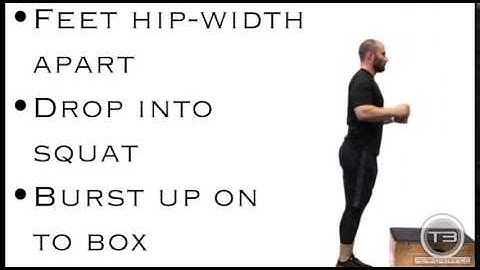 Drop Squat to Box Jump