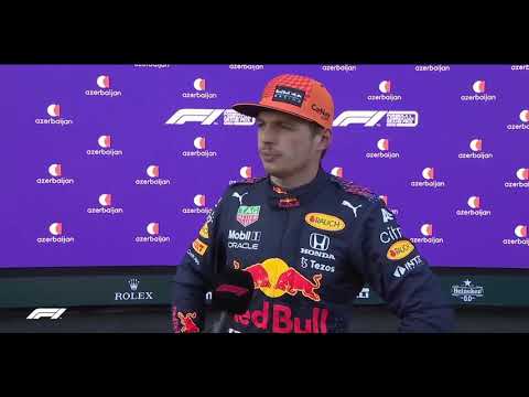 Max Verstappen post qualifying interview - 2021 Azerbaijan GP (Baku)