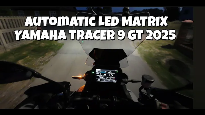 Automatic Matrix Led Yamaha Tracer 9 GT 2025 at night drive