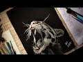 Drawing leopard in hyperrealism   sahil singhmar art