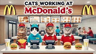 Cats Working at McDonalds