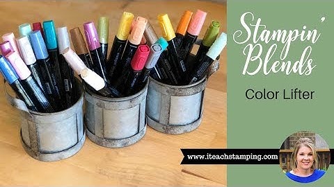 Stampin Blends Tips:  Stampin Blends Color Lifter