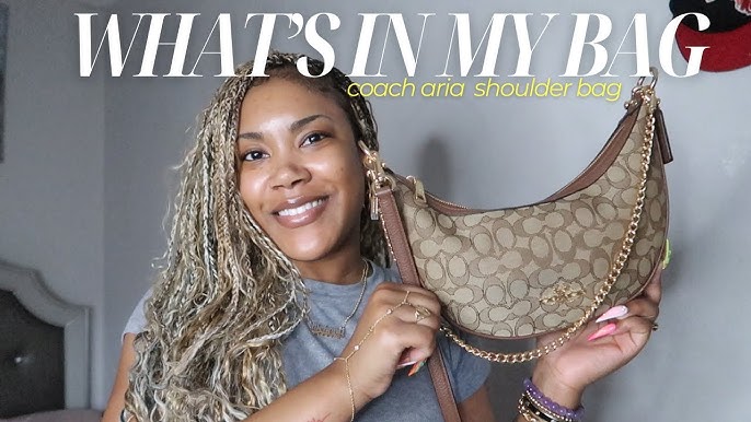 WHAT'S IN MY BAG 2024 | COACH OUTLET ARIA SHOULDER BAG *essentials you need*