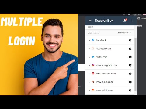 How to use session box in chrome ( multiple accounts login) | multiple chrome browsers