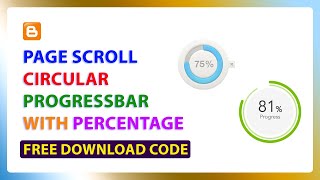 How to Add Reading Progress Bar in Blogger | Create a Scroll-Based Progress Bar with Percentage