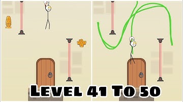 Draw Fly Weegoon : Android Gameplay Walkthrough - All Level 41 - 50 Funny Stickman Funny Puzzle Game