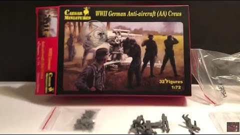 🪖💥 1/72 scale WW2 German Infantry AA Crews model soldiers Caesar Miniatures  A look inside the box🔥🪖