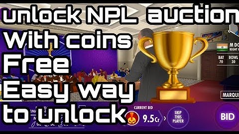 How to unlock NPL auction in WCC2 with coins free version 2.8.8.5