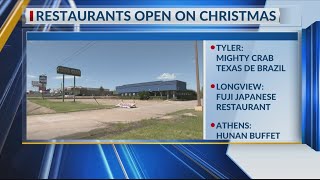 LIST: What will be open on Christmas Day 2023 in East Texas