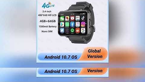 A must-have product! 4G LTE Android Smartwatch 2025 Connected Watch Man Sim Card Phone Mobile 2.4