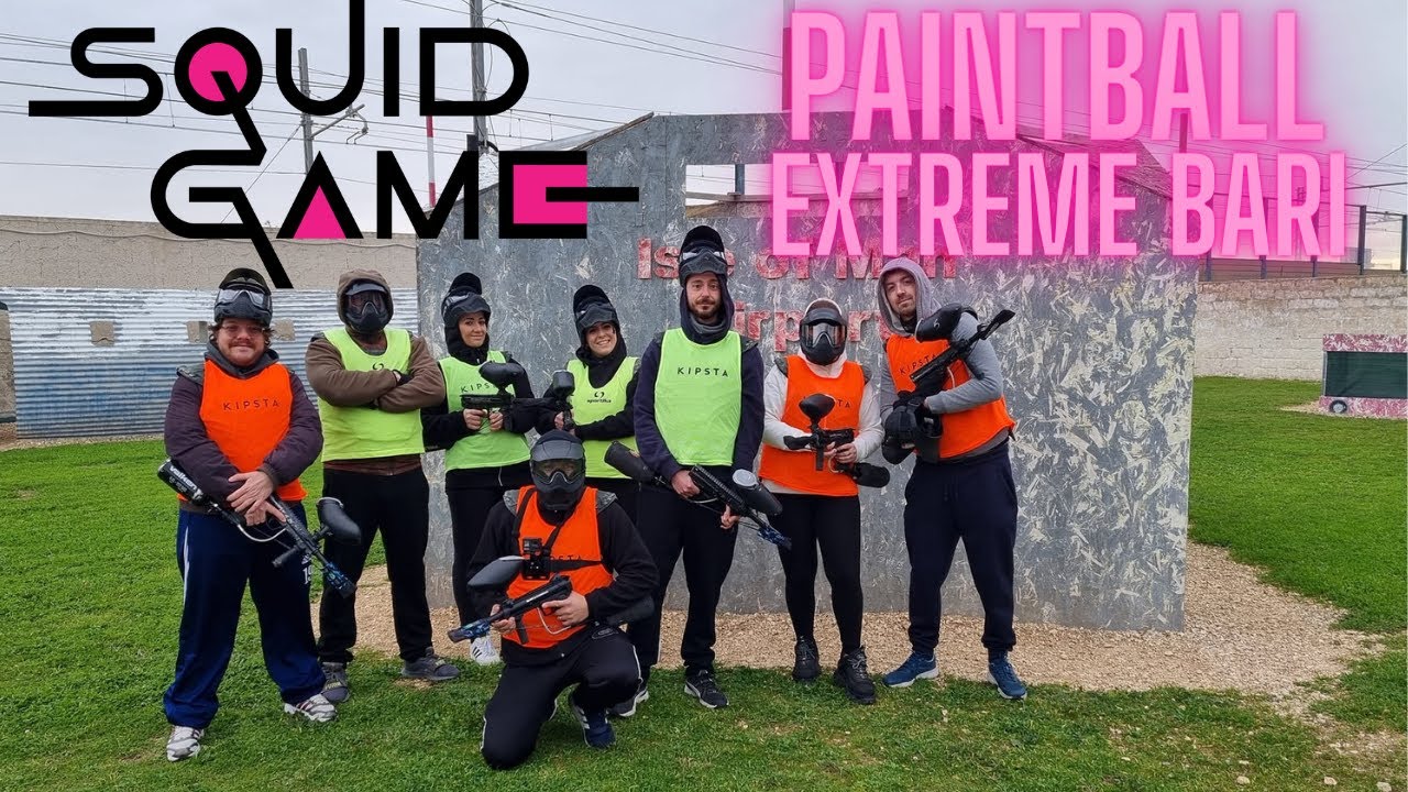 SQUID GAME PAINTBALL EXTREME BARI REAL LIFE YouTube