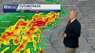 Friday Night Storms: Alabama's weather forecast gets stormy through the weekend and next week