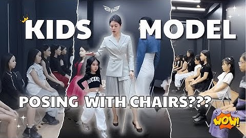 [COMPILATION] CHALLENGE FOR KIDS MODELS CHAIR POSING | MODELING ACADEMY