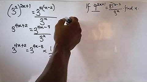 Solving for X in Indicial Exponential Equations in Indices.