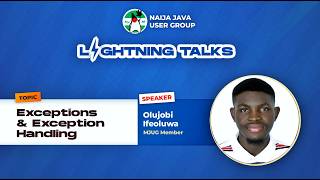 Exception Handling session with Ifeoluwa Olujobi