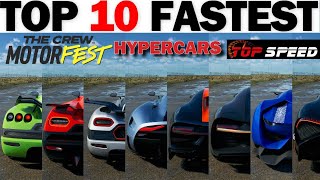 Top 13 Fastest Hypercars in The Crew Motorfast (All Stock)
