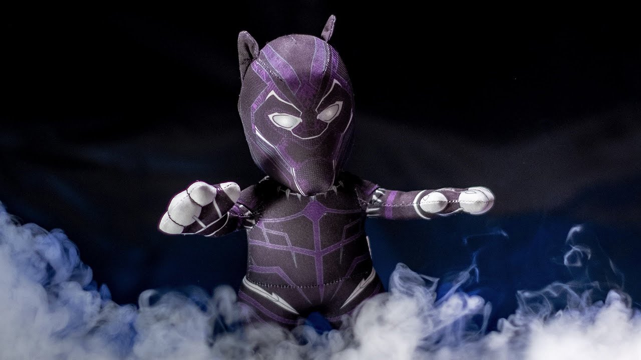 black panther marvel plush