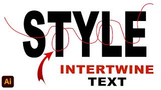 The Impossible Text Trick! ♾️ How to Intertwine Text in Illustrator