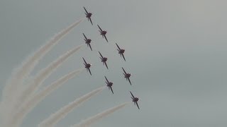 The Red Arrows at Jersey 12th September 2013