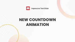 Text Slider Builder: New countdown animation
