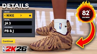 NBA 2K26 Shoe Creator: Nike Ja 3 “Peanut Butter & Jelly”