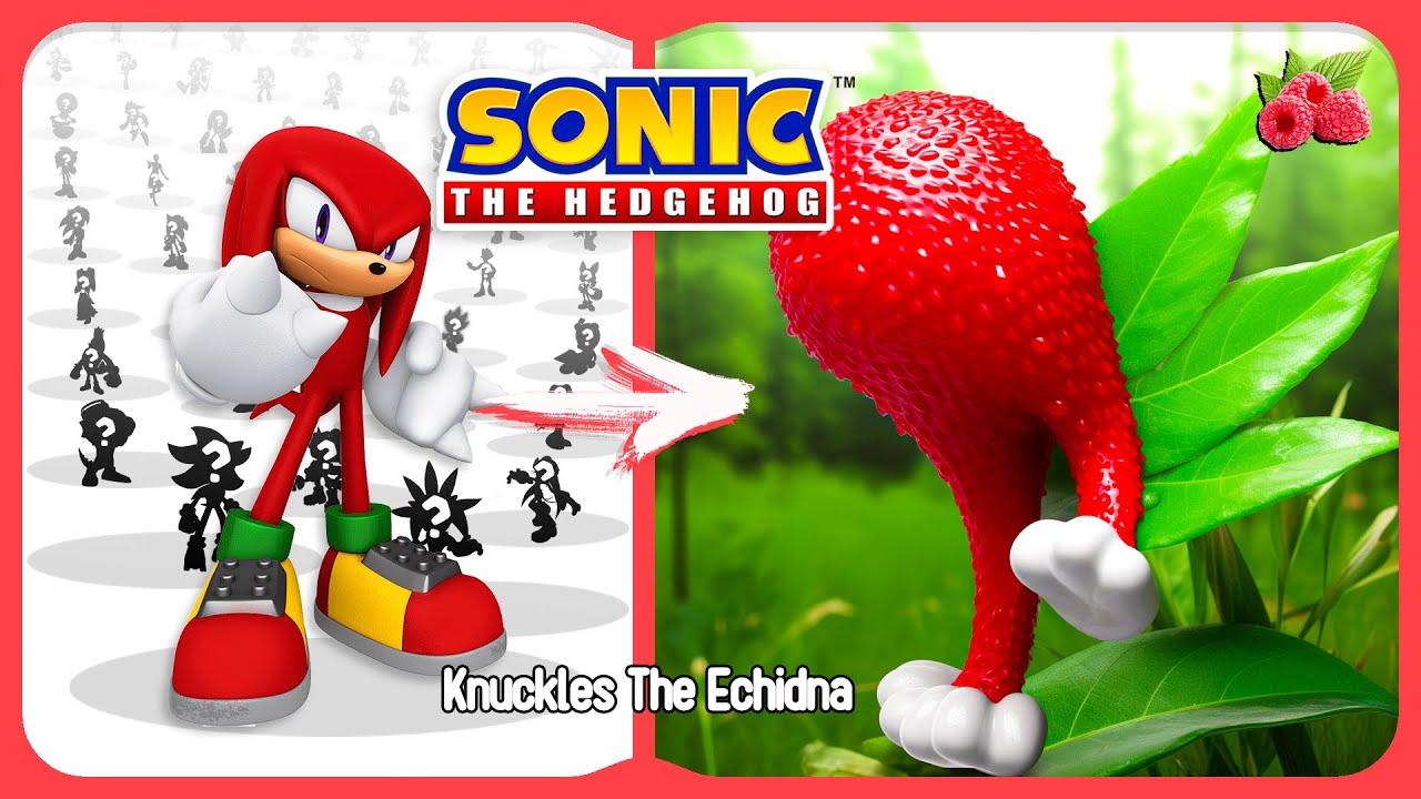 ALL Sonic The Hedgehog Characters as RASPBERRY! - @im__genius - YouTube