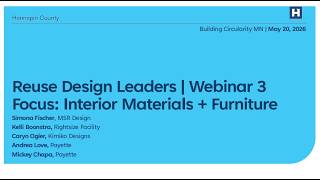 Reuse Design Leaders Webinar #3
