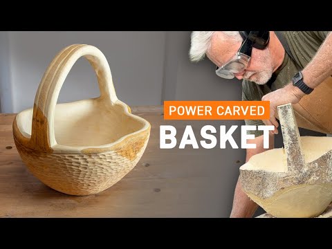 Woodcarving a Bread Basket Using the MG1000 Mini Grinder | Arbortech Tools