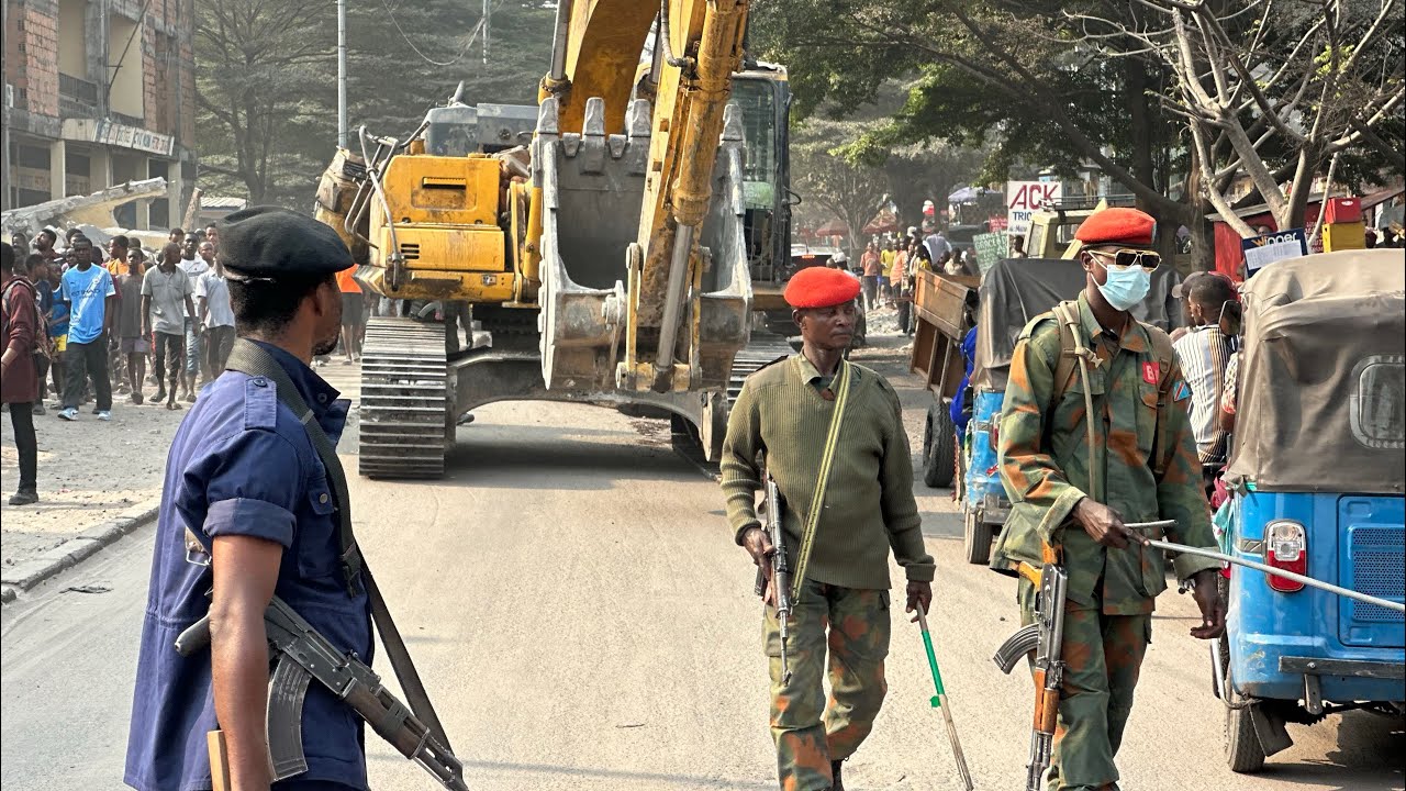Tshangu en feu🔥 Le ministre renforce la Sécurité pendant la démolition vu les troubles des Habitants