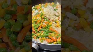 Easy Egg Fried Rice Hack | Veggies Cooked Separately for Better Taste 🍳🔥